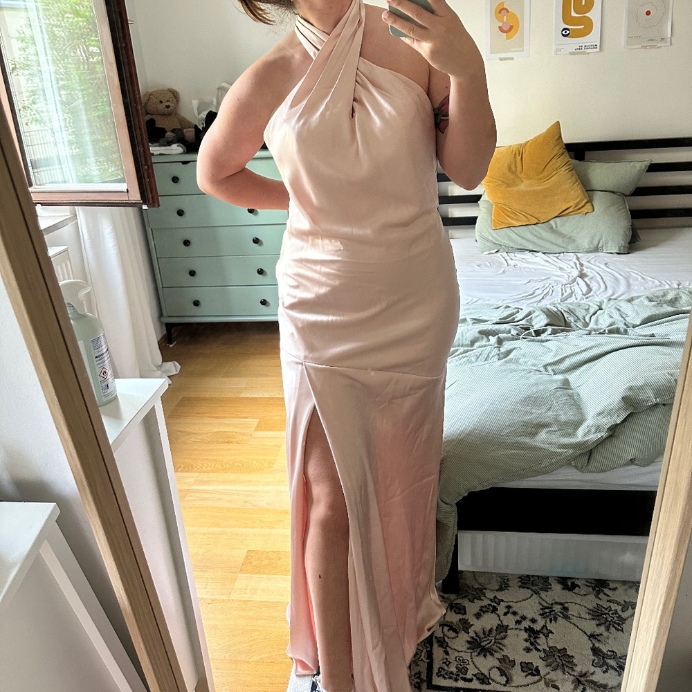 Revelry Athena Satin Dress